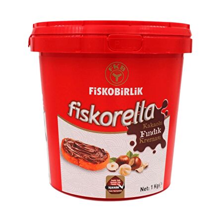 Fiskobirlik Fiskorella Kakaolu Fındık Kreması 1 kg 4 lü