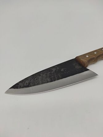 Bursa Santoku Model Dövme Çelik Şef Bıçağı