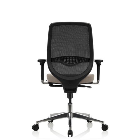 Bürosit Rhyme Alüminyum Ayarlı Kolçaklı Çalışma Koltuğu (Kumaş)
