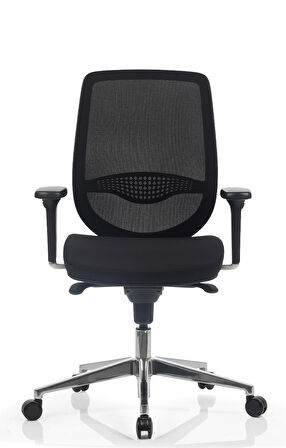 Bürosit Rhyme Alüminyum Ayarlı Kolçaklı Çalışma Koltuğu (Kumaş)