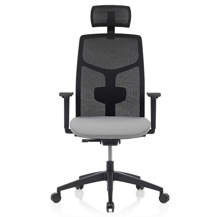 Bürosit M40 Başlıklı Siyah Gövde Çalışma Koltuğu (Kumaş)