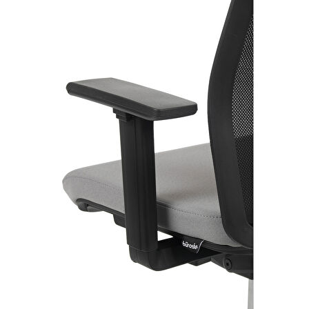 Bürosit M40 Başlıklı Siyah Gövde Çalışma Koltuğu (Kumaş)