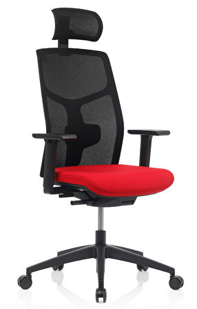 Bürosit M40 Başlıklı Siyah Gövde Çalışma Koltuğu (Kumaş)