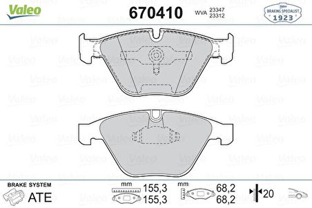 Bmw Fren Balatası Ön - Fren Balatası Ön - Val 670410