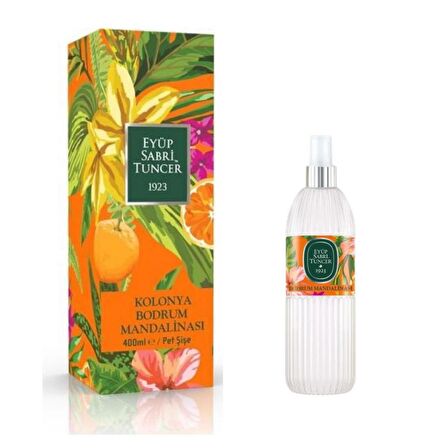 Bodrum Mandalinası 80 Derece Sprey Pet Şişe 400 ml Kolonya