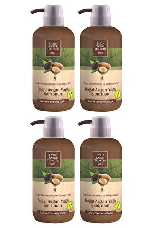 Doğal Argan Yağlı Şampuan 600 Ml x 4 Adet