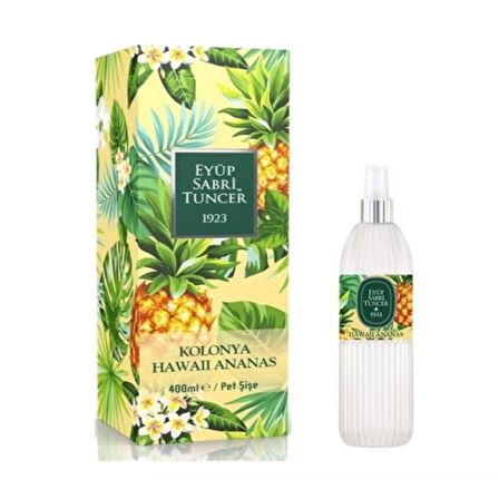 Ananas 80 Derece Sprey Pet Şişe 400 ml Kolonya