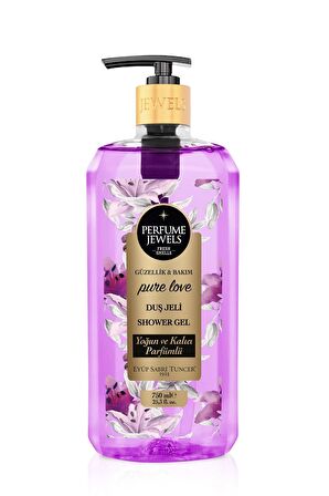 Parfume Jewels Pure Love Çiçek Aromalı Nemlendirici Tüm Ciltler İçin Kalıcı Kokulu Duş Jeli 750 ml