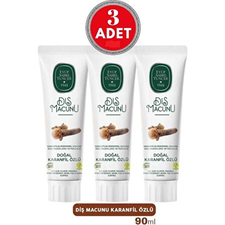 EYÜP SABRİ TUNCER KARANFİL ÖZLÜ DİŞ MACUNU 3x90 ML.(3 ADET)