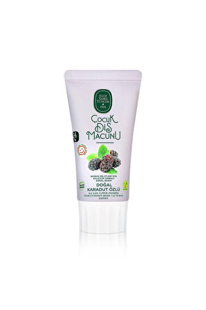 Doğal Karadut Özlü 2-6 Yaş Çocuk Diş Macunu 60 Ml