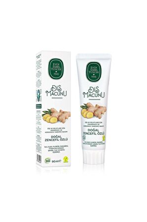 Doğal Zencefil Özlü Diş Macunu 90 ml 12 Adet