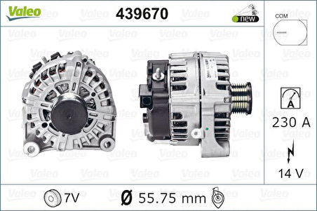 Bmw Alternator Sarj Dinamosu 220 A 14 V Bmw F10 F07 F11 F01 E70 E71 E72 - Hella 8el011713-081