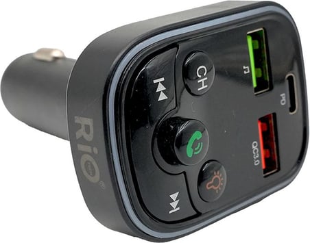 Bluetooth Destekli Araç Şarj ve FM Verici Hızlı Şarj QC3.0 USB-C PD Portlu