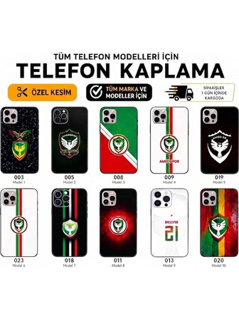 Taraftar Telefon Kaplaması Tüm Modeller İçin (Model ve Desen Kodunu Sipariş Sonrası İletiniz)