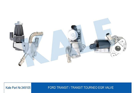 Ford Egr Valfı (borulu Yeni Tip) Transıt V347 2,4tdci / 3,2tdci 10>14 - Kale 349105