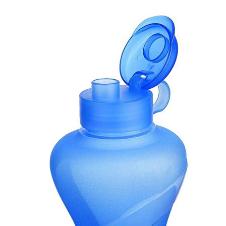 Petinka Sporcu Tipi Suluk Pratik 2000ml Kapasiteli Mavi El Matarası 