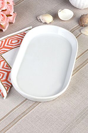23*13 Cm Oval Kahvaltılık/meze Tabağı