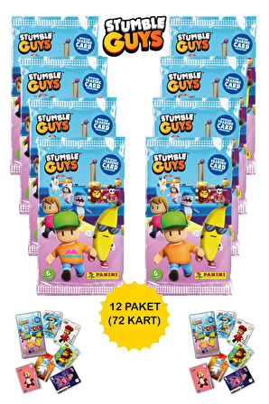 Panini Stumble Guys Oyun Kartları 12 Paket (72 Kart)