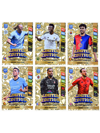 Special Limited Edition Panini FIFA 365 2025 Adrenalyn XL Premium Gold Futbolcu Kartları 2 Paket