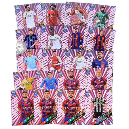 FIFA 365 Premium Adrenalyn XL 2024 Futbolcu Kartları 8 Paket (80 Kart)