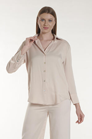 Vizon Saten Gömlek | 38