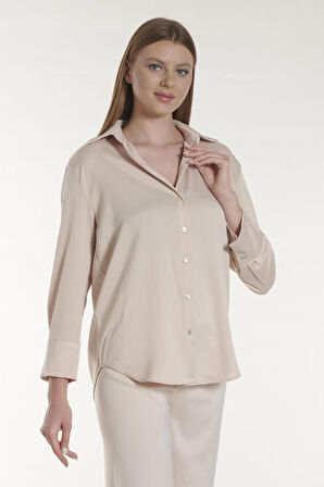 Vizon Saten Gömlek | 40