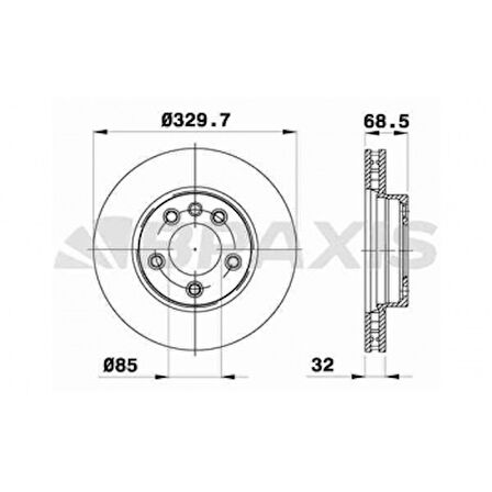 Vag On Fren Aynası Sol Havalı (17') Cayenne 3,0tdi 3,2 / 3,6 / 4,5 / 4,8 Turbo 4,5 / 4,8 Touareg 02>16 - Braxıs Ad1005