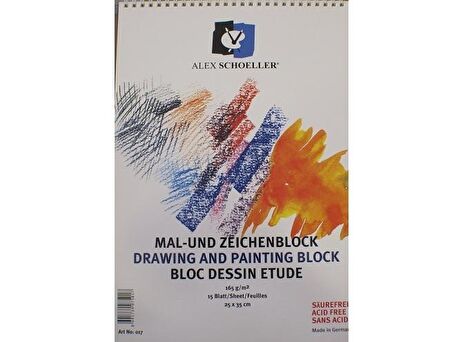 Alex Schoeller Teknik Çizim ve Resim Defteri 165 gr 35x50 cm