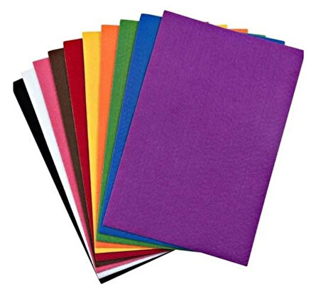 Yapışkanlı Keçe 50X70 Renkli 10Lu