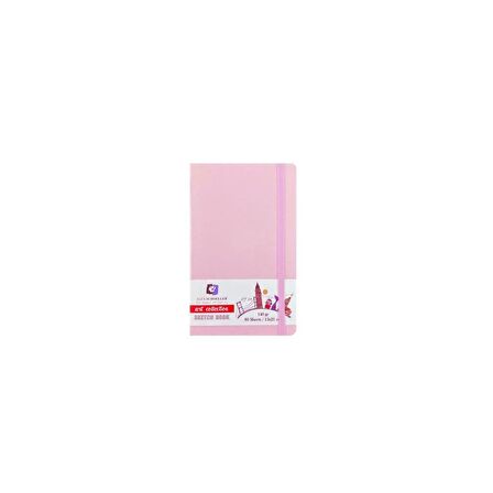 Sketch Book 9 x 14 Cm. 80 Yp. 140 Gr. Dik Pembe ALX-9529