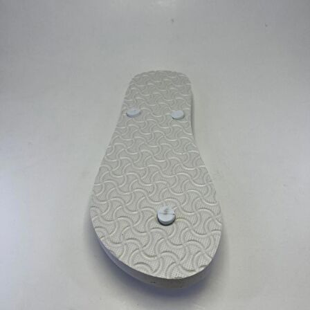 25 Adet Parmak Arası Beyaz Erkek Terlik Eva Taban 14 mm  Flip Flop 44 Numara