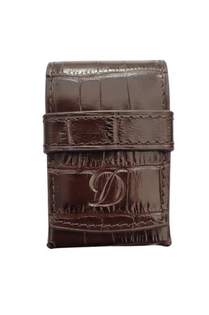 S.T. Dupont Crocodile Kahverengi Deri Le Grand Çakmak Kılıfı