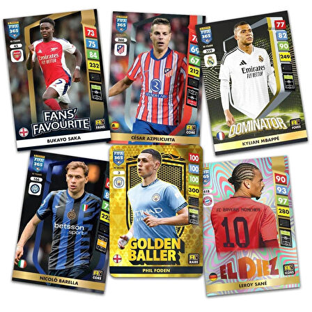 Fıfa 365 2025 Tcg Metal Kutu Futbolcu Kartları Set