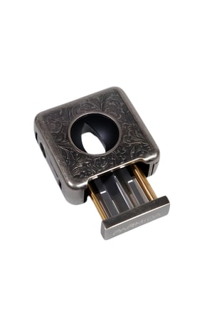 Parmida Gümüş İşlemeli V-Cut Puro Makası Kesici - TR9079