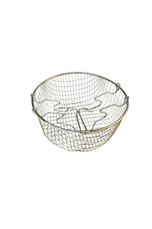 Lüks Emaye Kızartma Tenceresi Fritöz 22cm 3,90 Litre Bisiklet REN-7694
