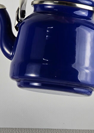 Alev Vintage Demlik - Emaye Çaydanlık, Kettle - 1 Litre, Lacivert