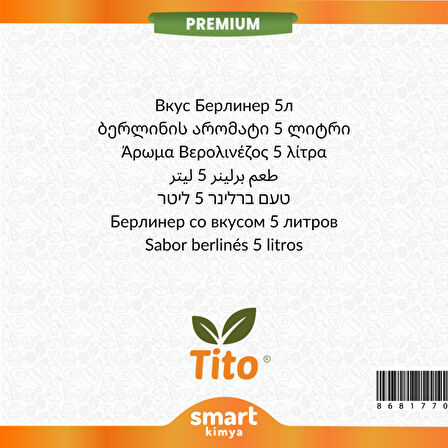 Premium Berliner Aroması 5 litre