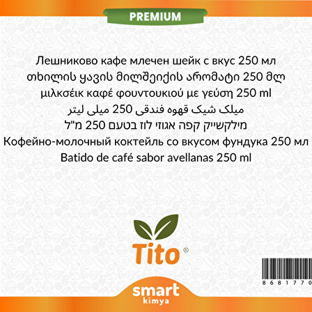 Premium Fındıklı Kahveli Milkshake Aroması 250 ml