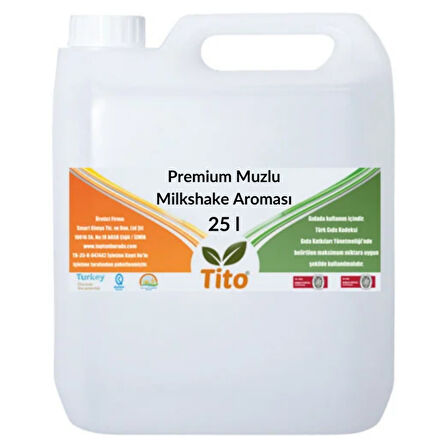 Premium Muzlu Milkshake Aroması 25 litre