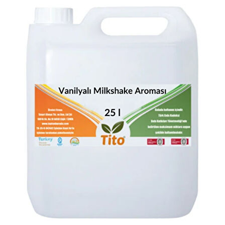 Vanilyalı Milkshake Aroması 25 litre