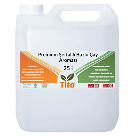 Premium Şeftalili Buzlu Çay Aroması 25 litre