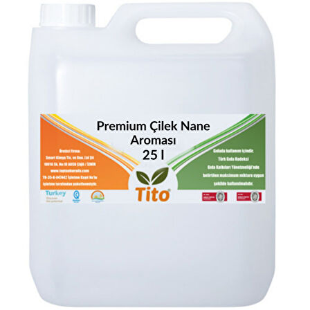 Premium Çilek Nane Aroması 25 litre