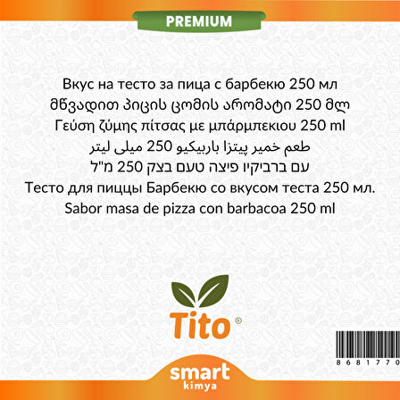 Premium Barbekülü Pizza Hamuru Aroması 250 ml