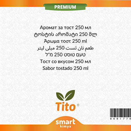Premium Kızarmış Ekmek Aroması 250 ml