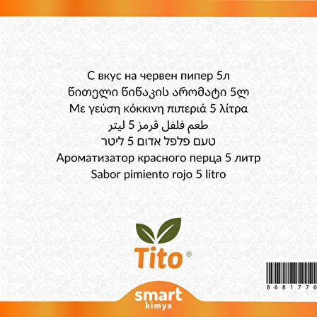 Kırmızı Biber Aroması 5 litre