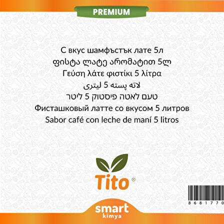 Premium Fıstıklı Latte Aroması 5 litre