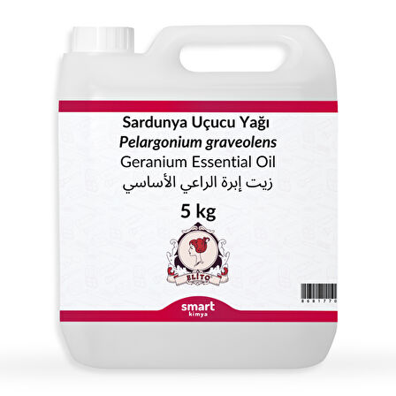 Sardunya Uçucu Yağı Pelargonium graveolens 5 kg