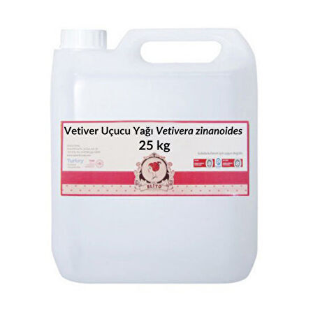 Vetiver Uçucu Yağı Vetivera zinanoides 25 kg