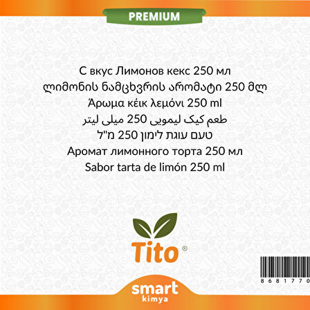 Premium Limonlu Kek Aroması 250 ml