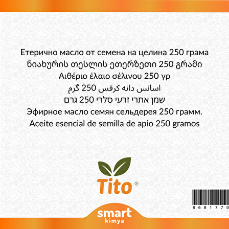 Kereviz Tohumu Uçucu Yağı Apium graveolens 250 g